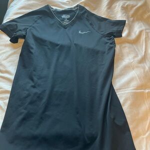 Nike Pro Combat Black V-Neck Shirt